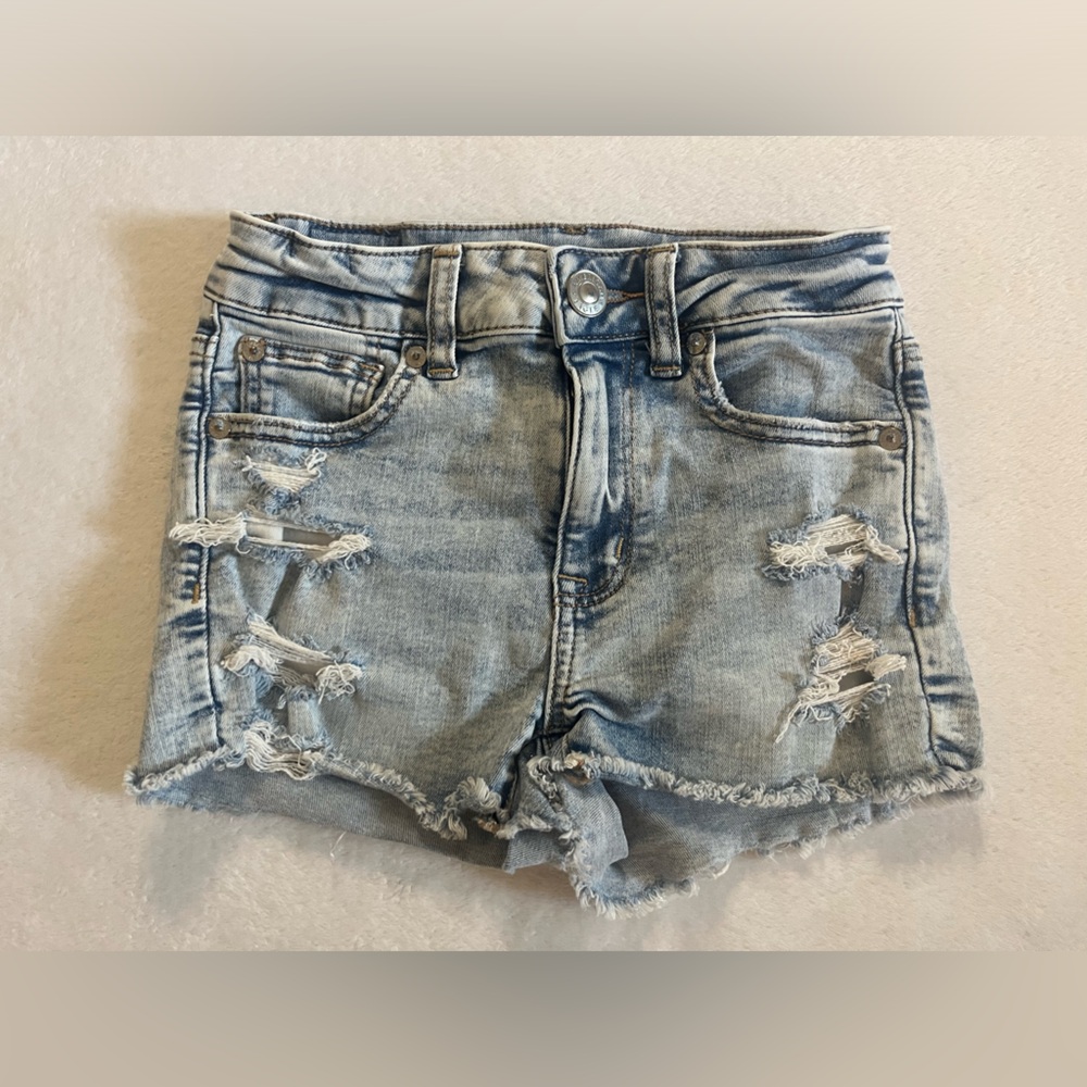 American Eagle Next Level Stretch Blue Jean Shorts